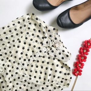 J. Crew Dotted Button Down